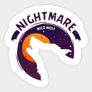 Nightmare Wild Wolf Sticker